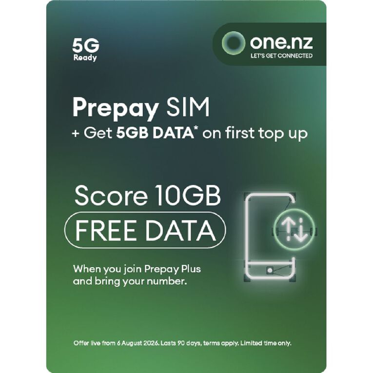 One NZ Prepay Triple Sim with Bonus 5GB, , hi-res