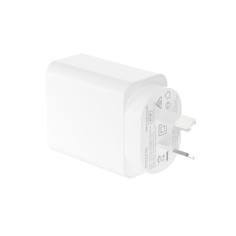 Mophie Essential 45W USB-C Wall Charger & C-C Cable Bundle, Power Delivery - White, , hi-res