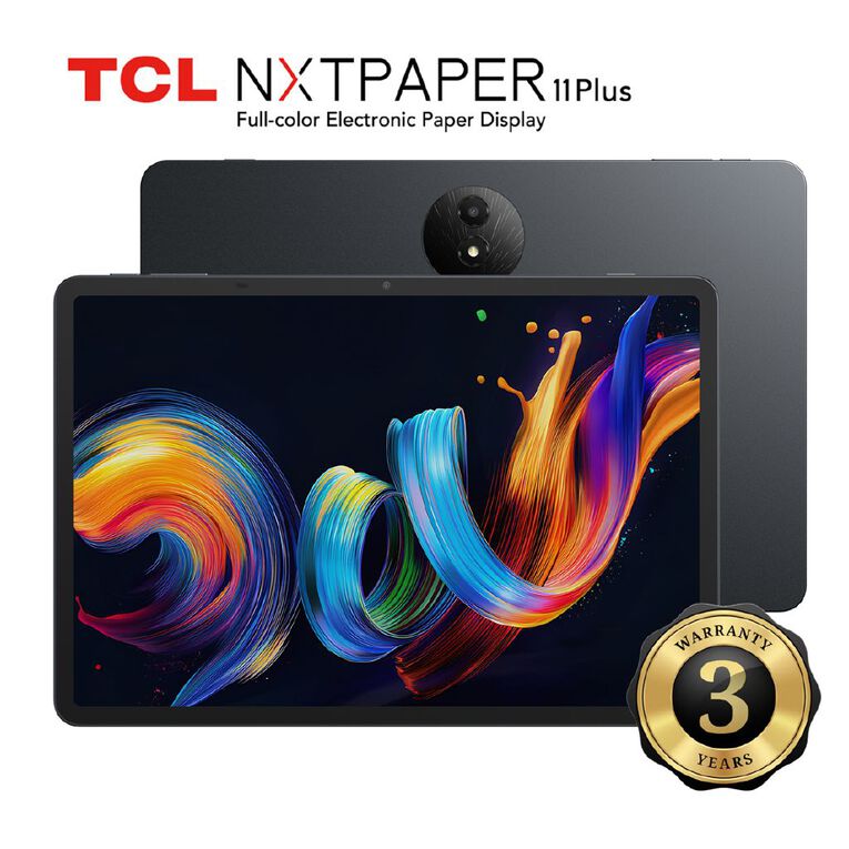 TCL NXTPAPER 11 Plus - 11.5in 2.2k Wi-Fi Android Tablet 8GB/256GB MTK G100 Octa Core - Dark Grey with 3 Year Warranty, , hi-res