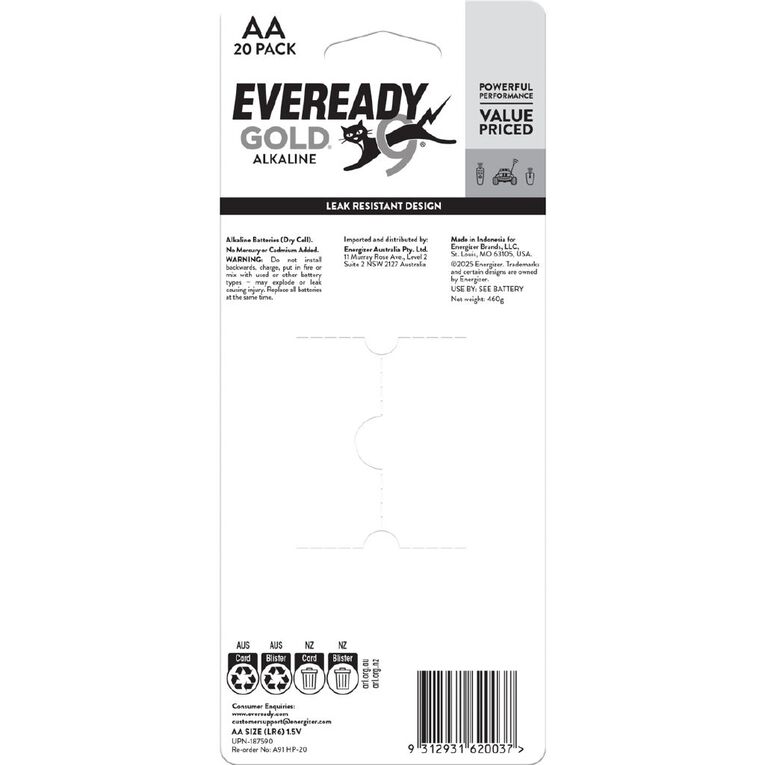 Eveready Gold AA - 20 Pack, , hi-res