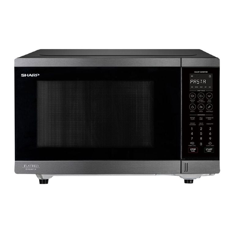 Sharp 30L Flatbed Inverter Microwave - Black Stainless, , hi-res