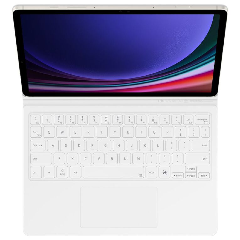 Samsung Galaxy Book Cover Keyboard with AI Key for Tab S10 FE S9 FE and S9 - White, , hi-res