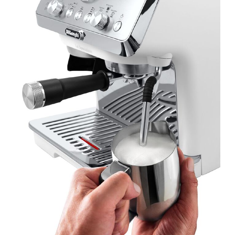 Delonghi La Specialista Arte Manual Pump Coffee Machine White Noel