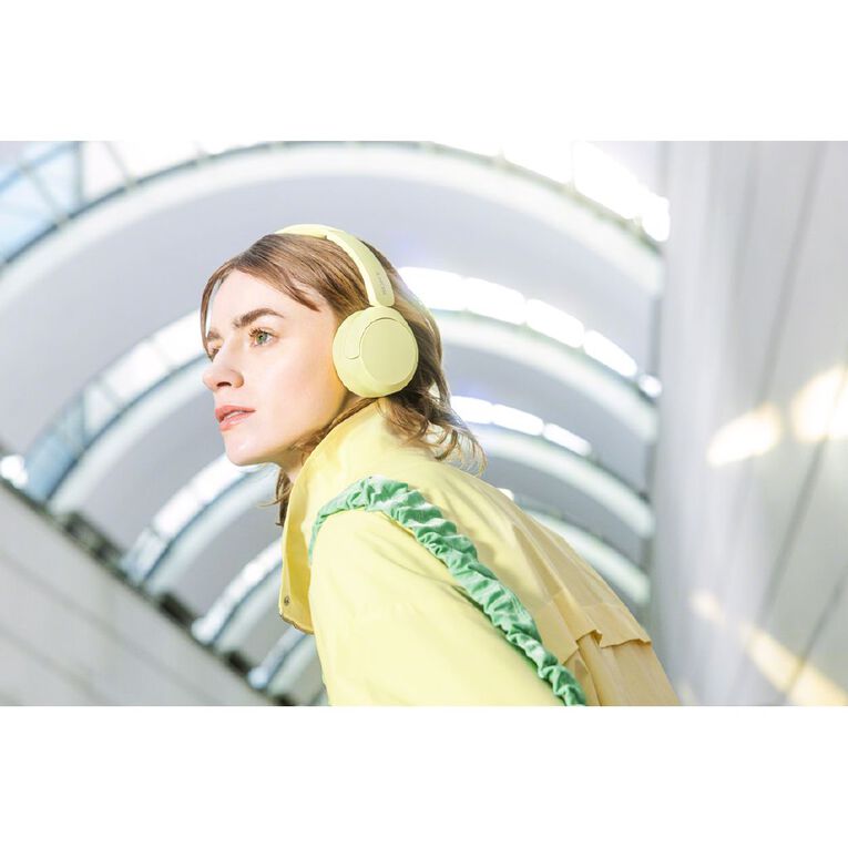 Sony WH-CH520 Wireless On-Ear Headphones - Yellow, , hi-res