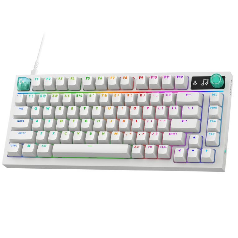 Logitech G316 X 75 Wired Gaming Keyboard - White, , hi-res