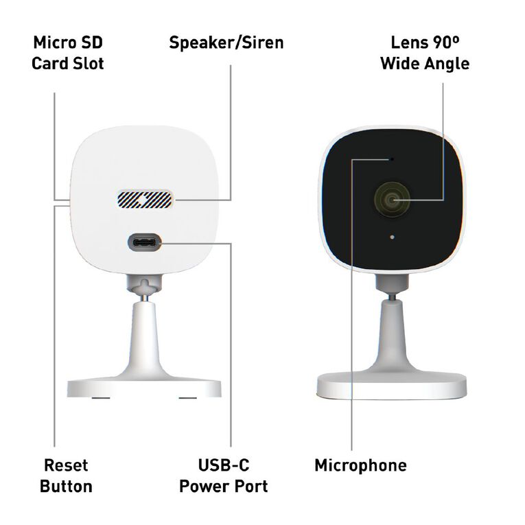 Swann Evo 2K Indoor Wi-Fi Camera, , hi-res