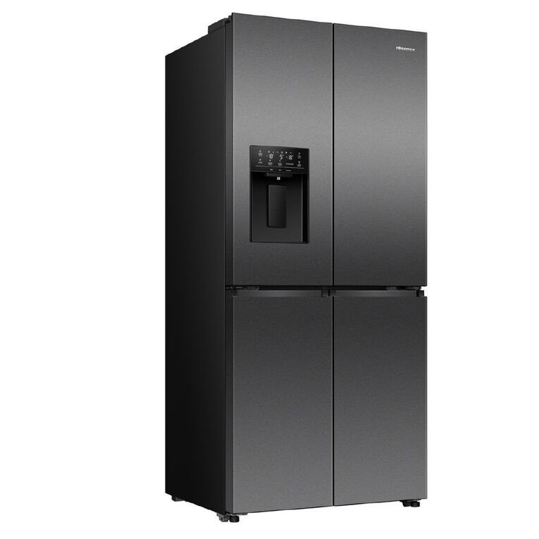 Hisense PureFlat Slim Quad Door 483L Dark Stainless Steel, , hi-res