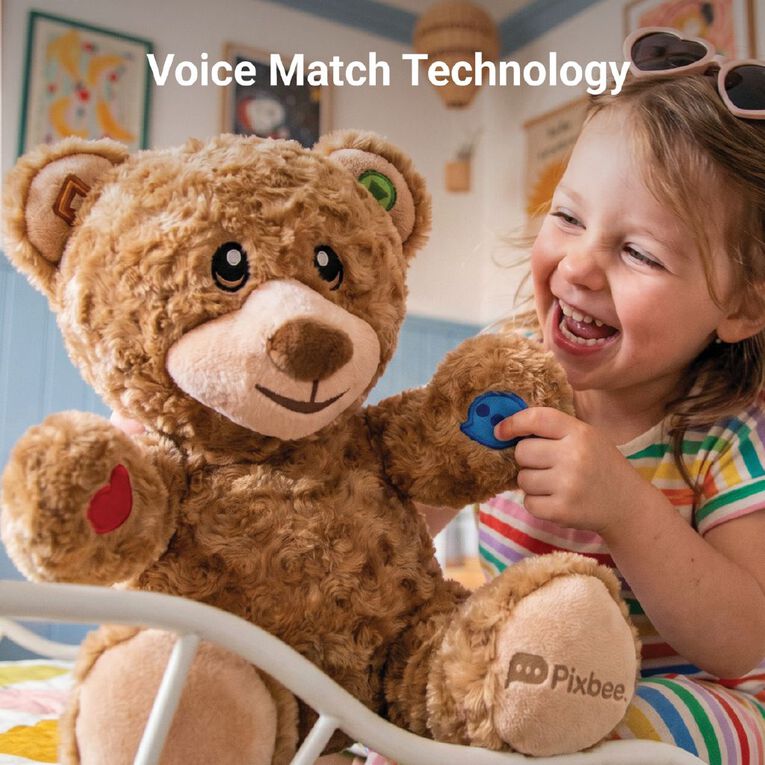 Pixbee Smart AI Advanced Bear With 2 Way Voice Chat, , hi-res