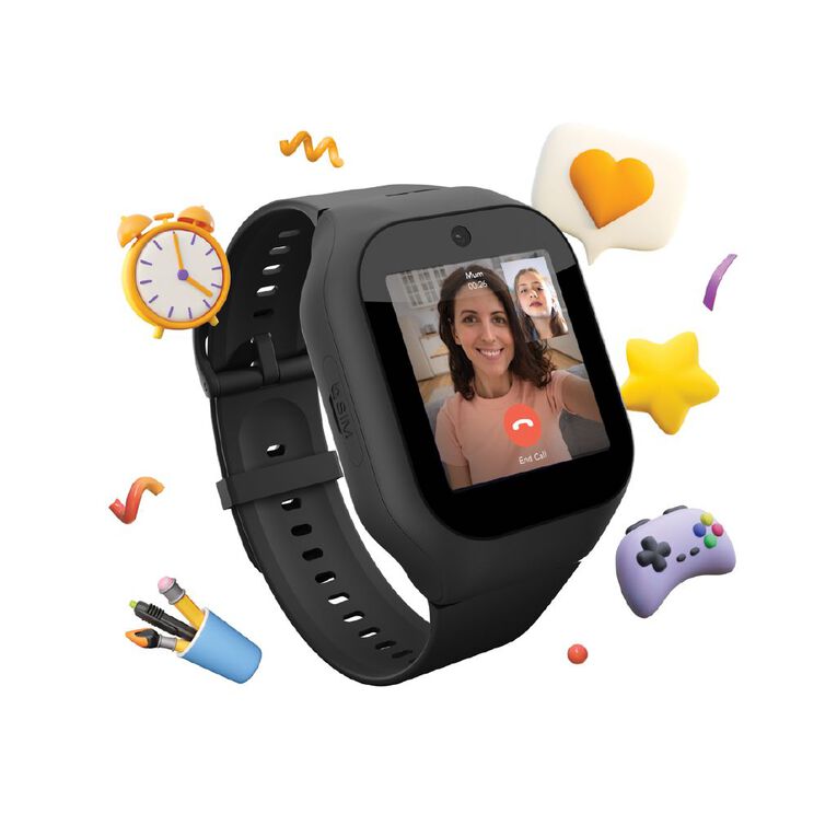 Pixbee Pro Kids 4G Video Smart Watch With GPS Tracking - Black, , hi-res