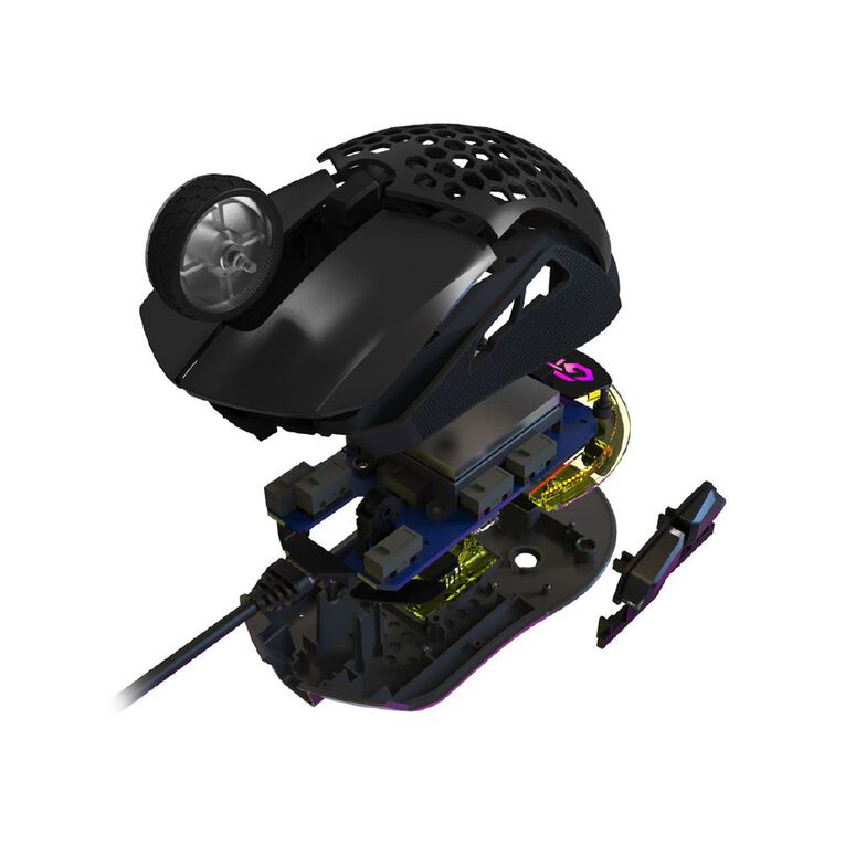 Laser Storm Wired RGB Gaming Mouse, , hi-res