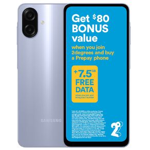 Samsung Galaxy A07 4G 64GB with 2degrees Sim Bundle - Light Violet