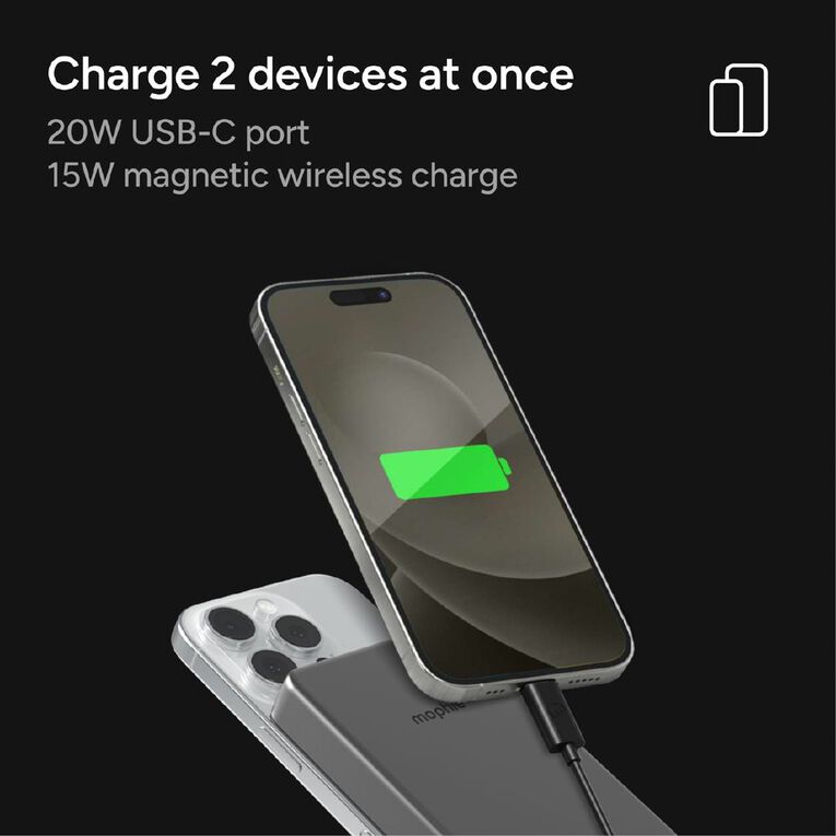 Mophie Qi2 PowerStation Wireless 10K Slim 15W Power Bank, , hi-res