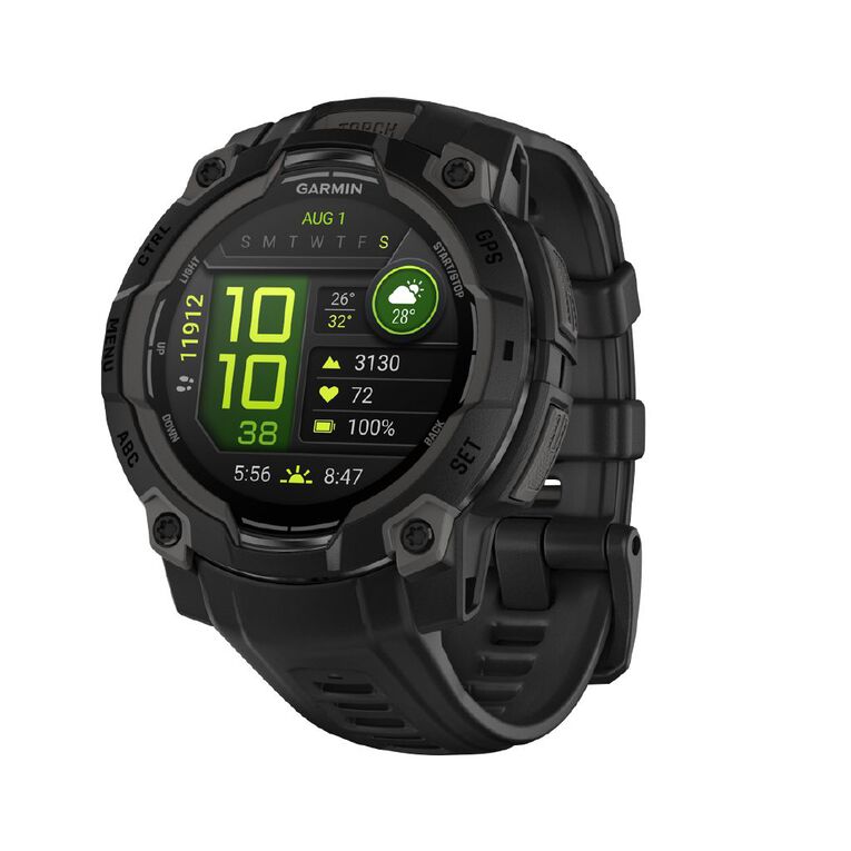 Garmin Instinct 3, 45mm, AMOLED, Black Bezel with Black Band, , hi-res