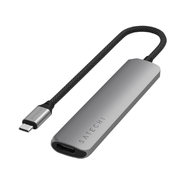 SATECHI 6-in-1 USB-C Slim Multiport Adapter 4K - Space Grey, , hi-res