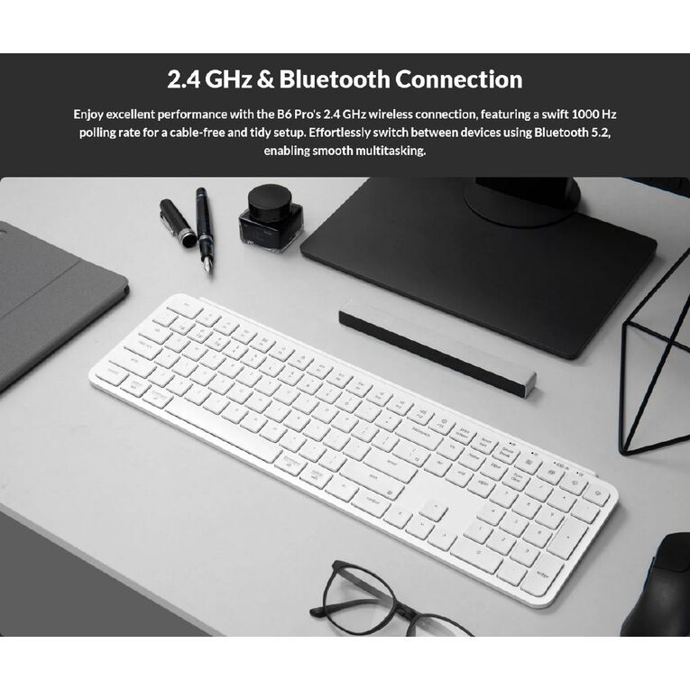 Keychron B1 Pro Ultra-Slim Wireless Keyboard - Ivory White, , hi-res