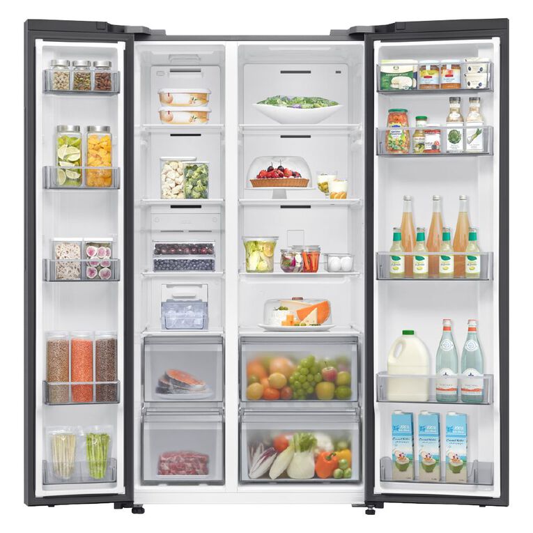 Samsung 655L Side By Side AI Energy Mode Fridge Freezer - Silver (SRS6100S), , hi-res