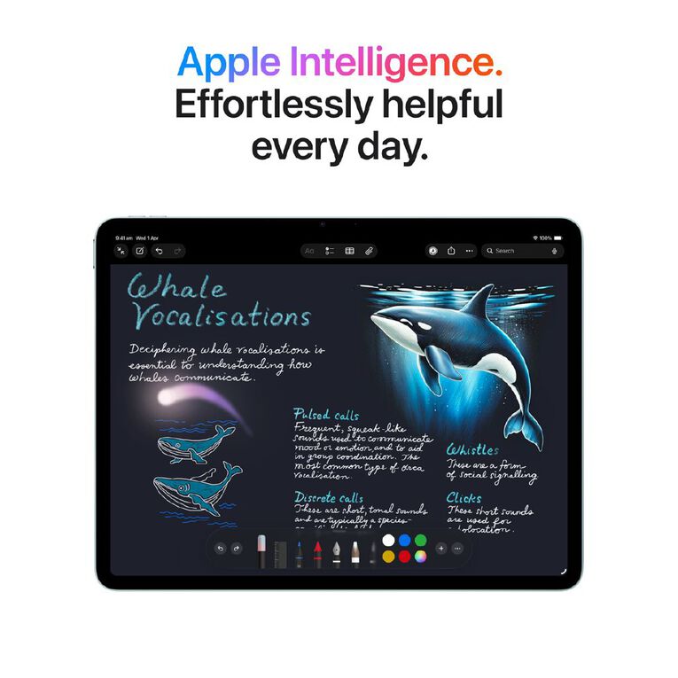 Apple iPad Air 11-inch with M4 Chip 256GB WiFi - Starlight, , hi-res