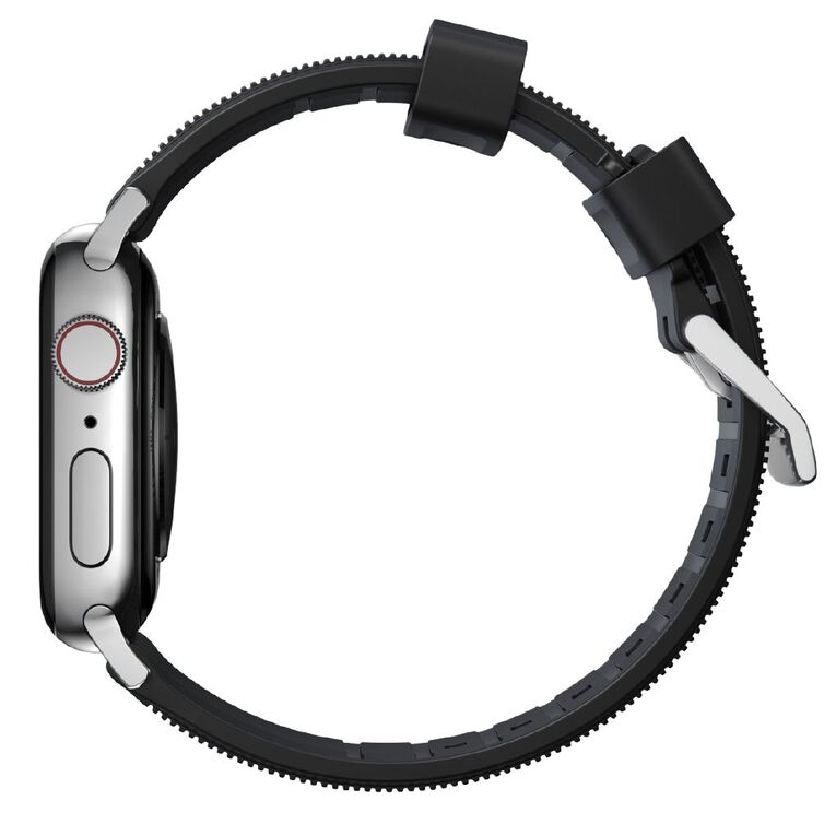 Nomad Rugged Band for Apple Watch (42 / 44-46 / 49mm / ULTRA) - Silver Hardware, , hi-res