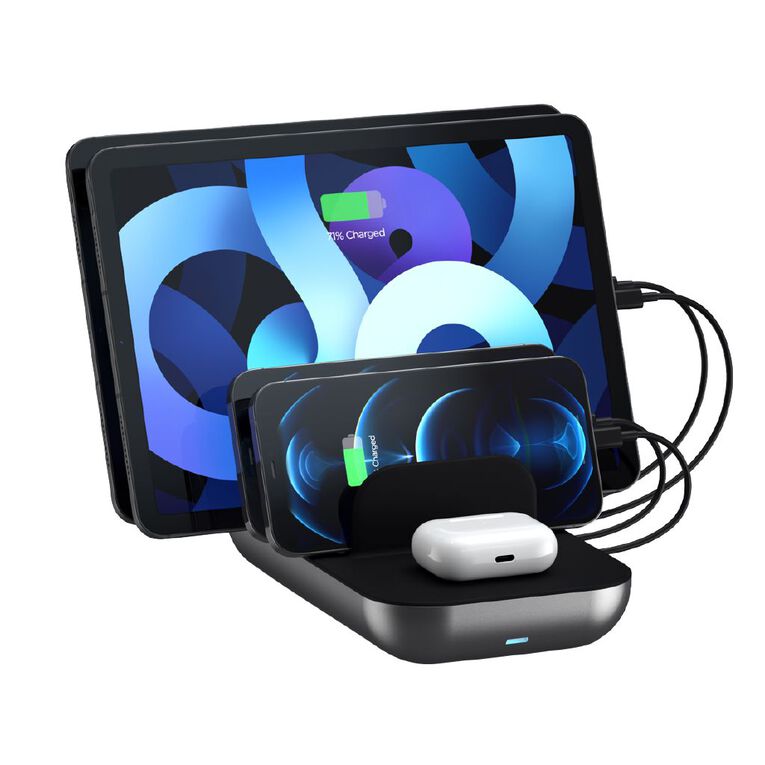 SATECHI Dock5 Multi-Device Charging Station with Wireless Charging, , hi-res