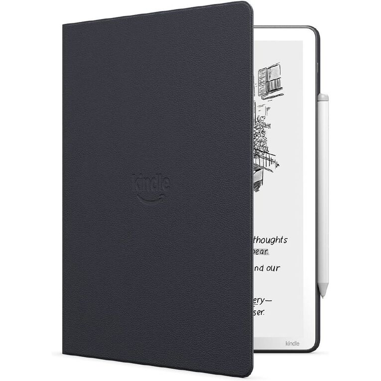 Amazon Kindle Scribe Magnetic Premium Leather Folio Cover - Graphite, , hi-res