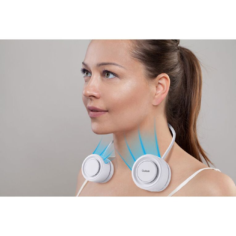 Goldair Rechargeable Telescopic Neck Fan, , hi-res