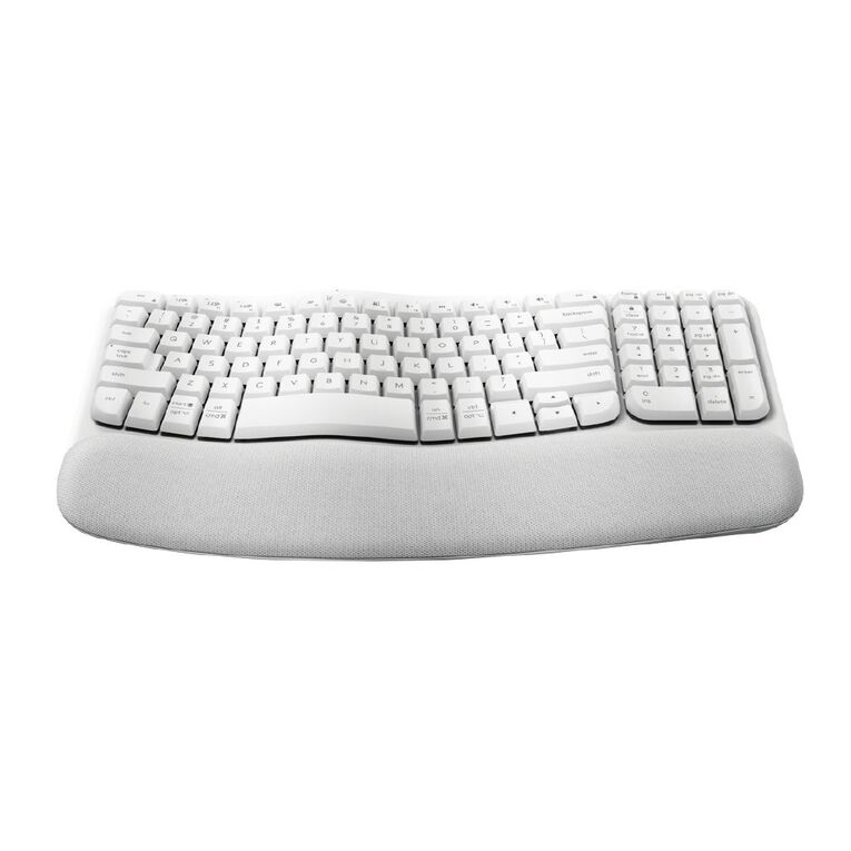 Logitech Wave Keys Wireless Ergonomic Keyboard - Off White, , hi-res