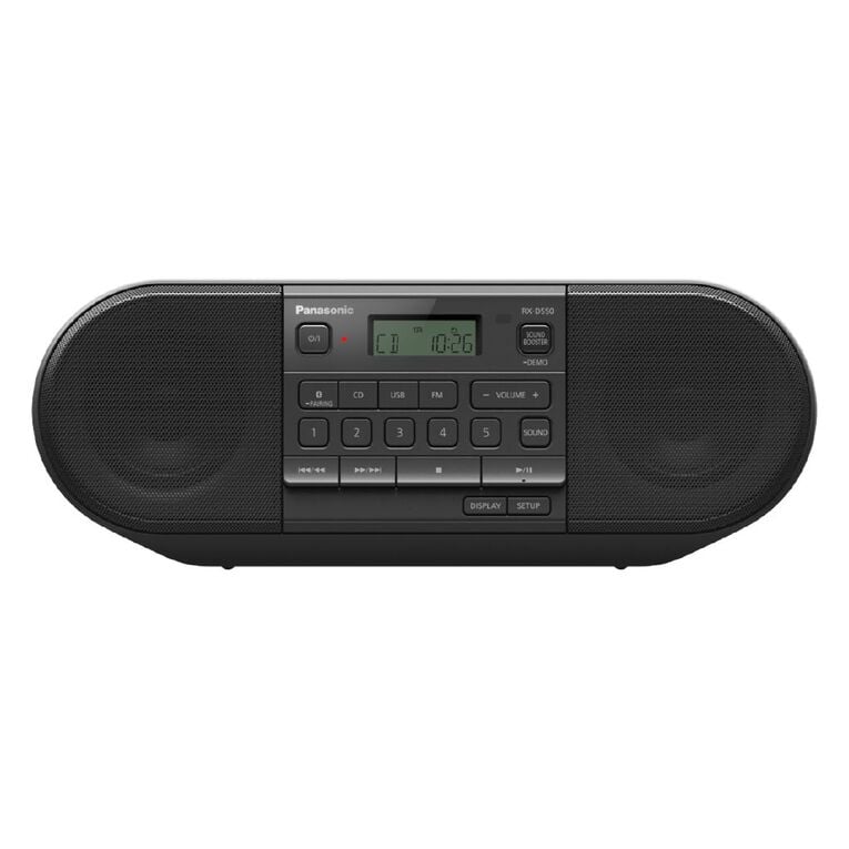 Panasonic RX-D550 Portable CD Radio with Bluetooth and USB, , hi-res