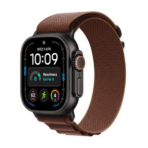 Apple Watch Ultra 4 Cellular 49mm Black Titanium Case with Burgundy Loop M