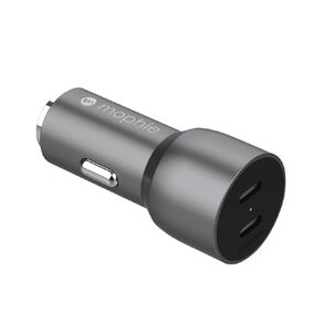 Mophie USB-C 40W Dual PD Fast Car Charger - Grey