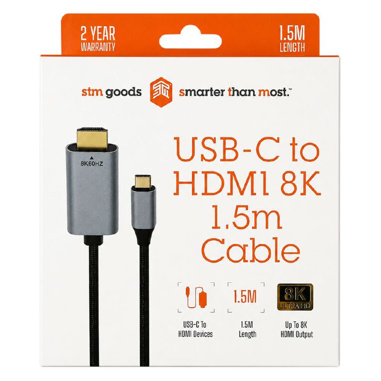 STM USB-C to 8K HDMI Cable, 1.5m, , hi-res
