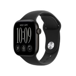 Apple Watch Series 12 GPS 42mm Black Aluminium Case with Black Sport Band S/M