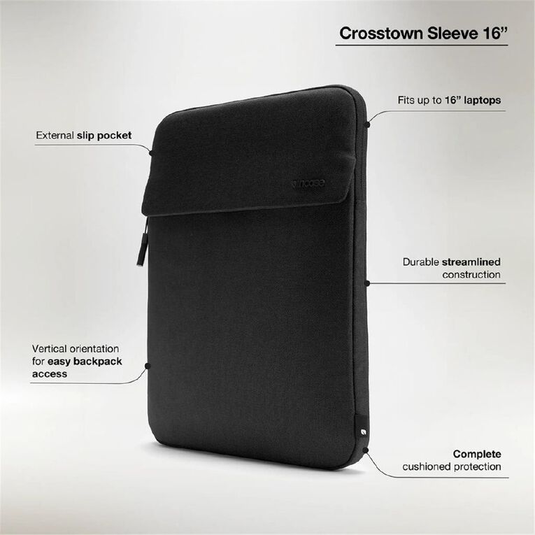 Incase Crosstown Sleeve for 16-inch Laptop - Black, , hi-res
