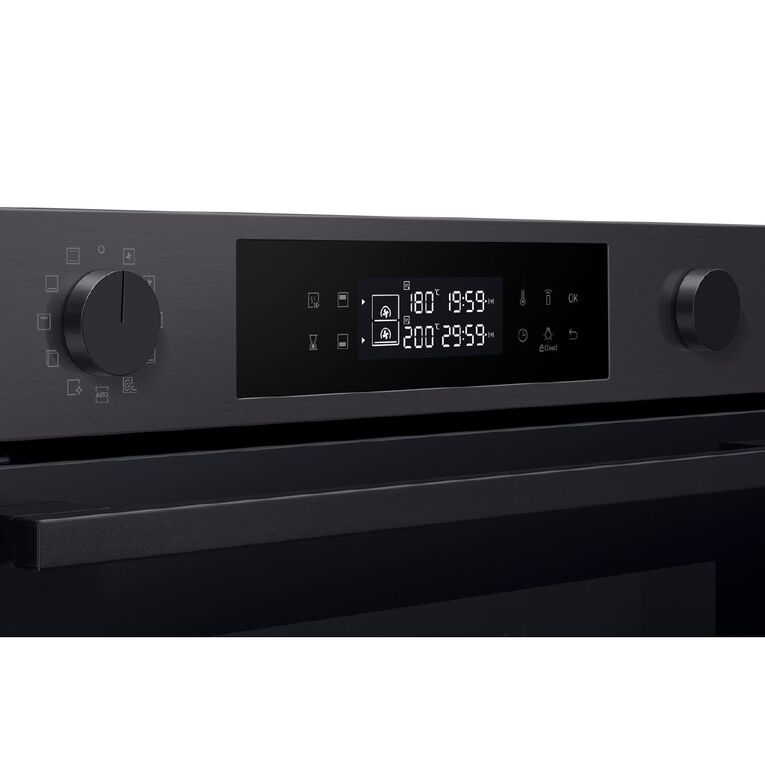 Samsung 60cm Dual Cook Pyrolytic Built-In Oven - Black Stainless Steel, , hi-res