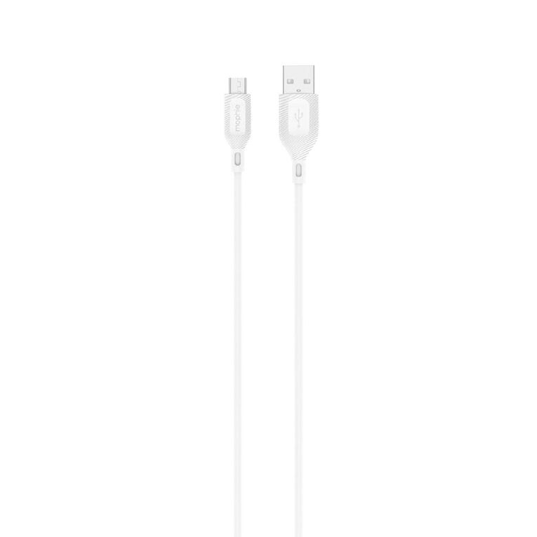Mophie Essential USB-A to Micro USB Cable 2m - White, , hi-res