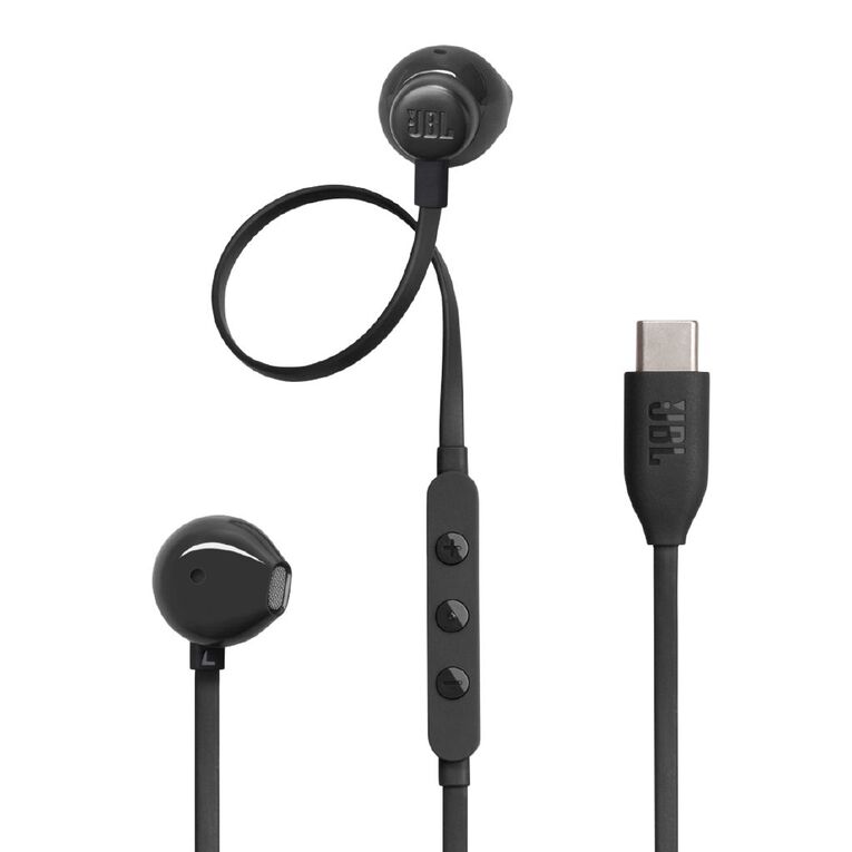 JBL Tune 305C USB-C Wired Hi-Resolution In-Ear Headphones - Black, , hi-res