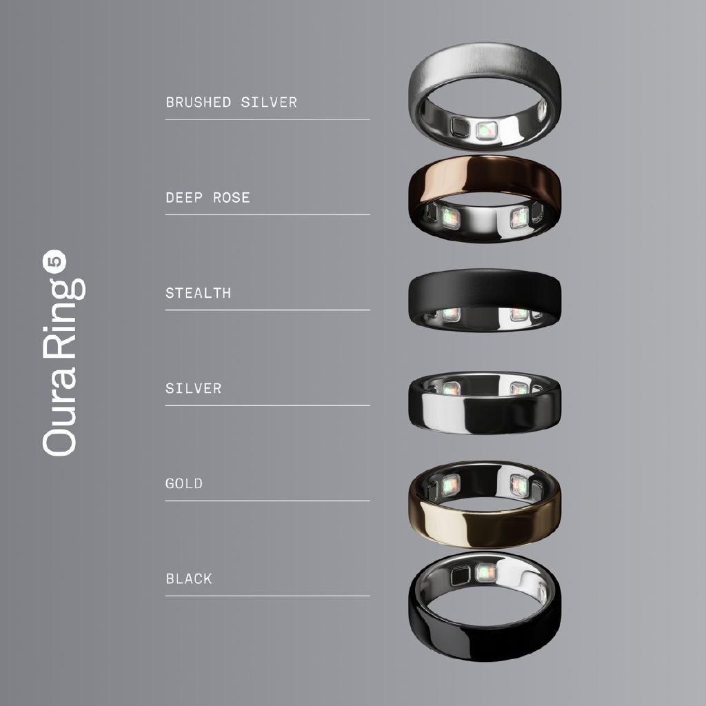 Oura Ring 5 Silver - Size 7 - Noel Leeming