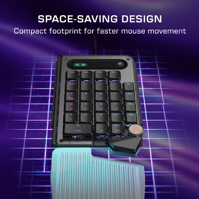 Turtle Beach Command KP7 Modular Hall-Effect RGB Wired Gaming Keypad, , hi-res