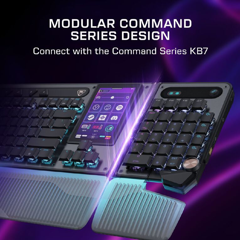Turtle Beach Command KP7 Modular Hall-Effect RGB Wired Gaming Keypad, , hi-res