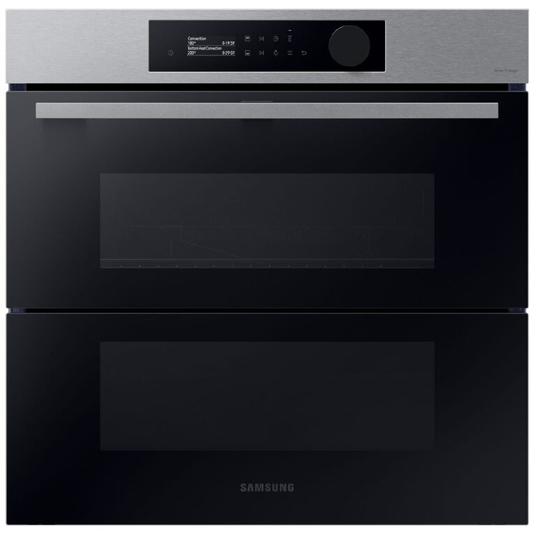 Samsung 76L Dual Cook Pyrolytic Wall Oven Stainless Steel Noel Leeming