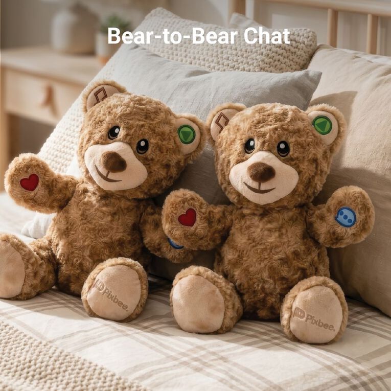 Pixbee Smart AI Advanced Bear With 2 Way Voice Chat, , hi-res