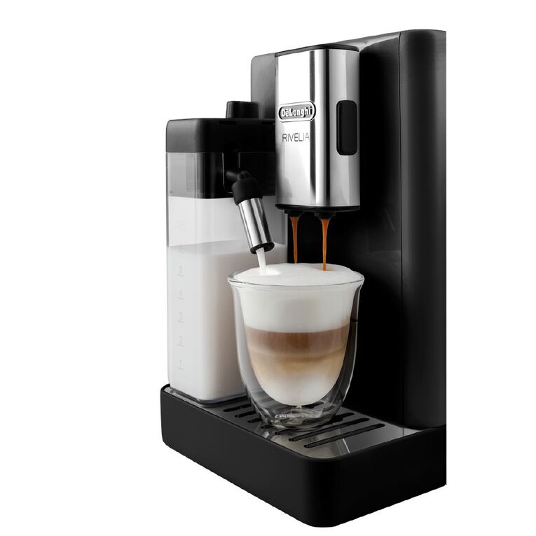 Delonghi Rivelia Fully Automatic Coffee Machine Black Noel Leeming
