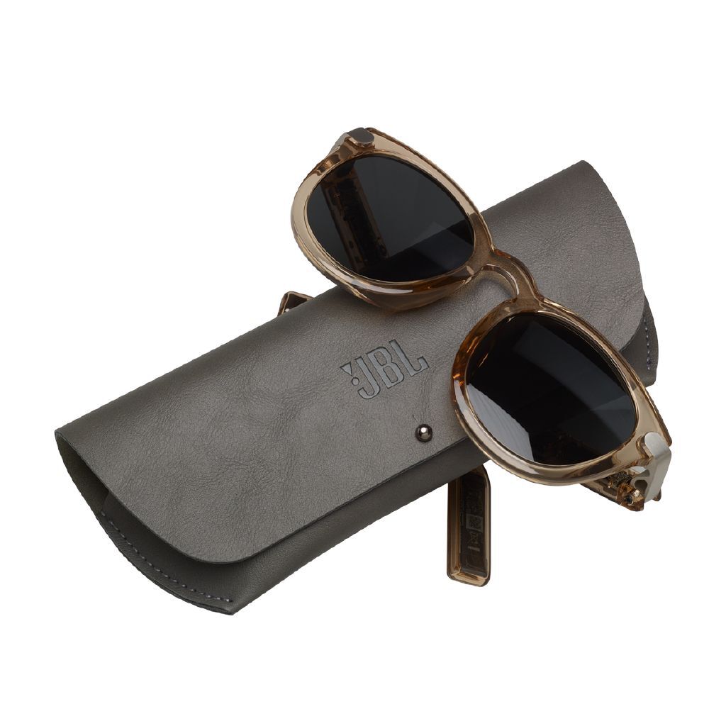 JBL Soundgear Frames Audio Glasses Round- Amber - Noel Leeming