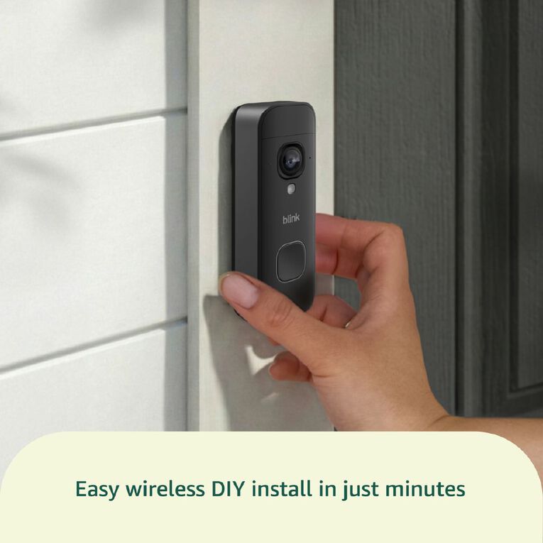 Blink Video Doorbell 2K+ Add On Black, , hi-res