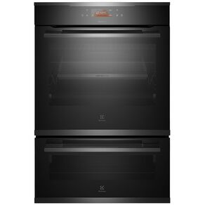 Electrolux 60cm 17/7-Function Pyrolytic Duo Wall Oven - Dark Stainless