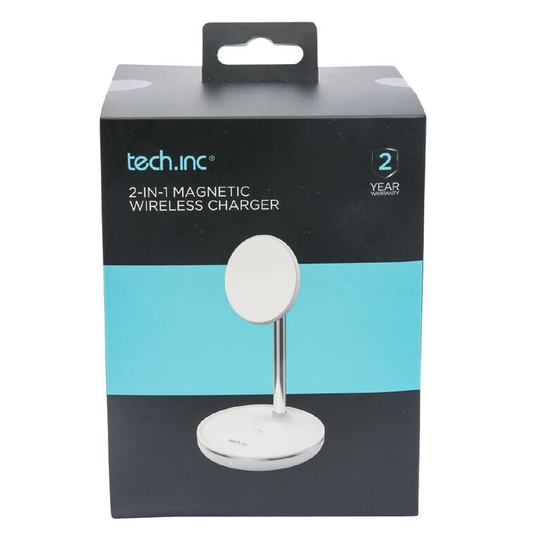 Tech.Inc 2-in-1 Magnetic Wireless Charger, , hi-res
