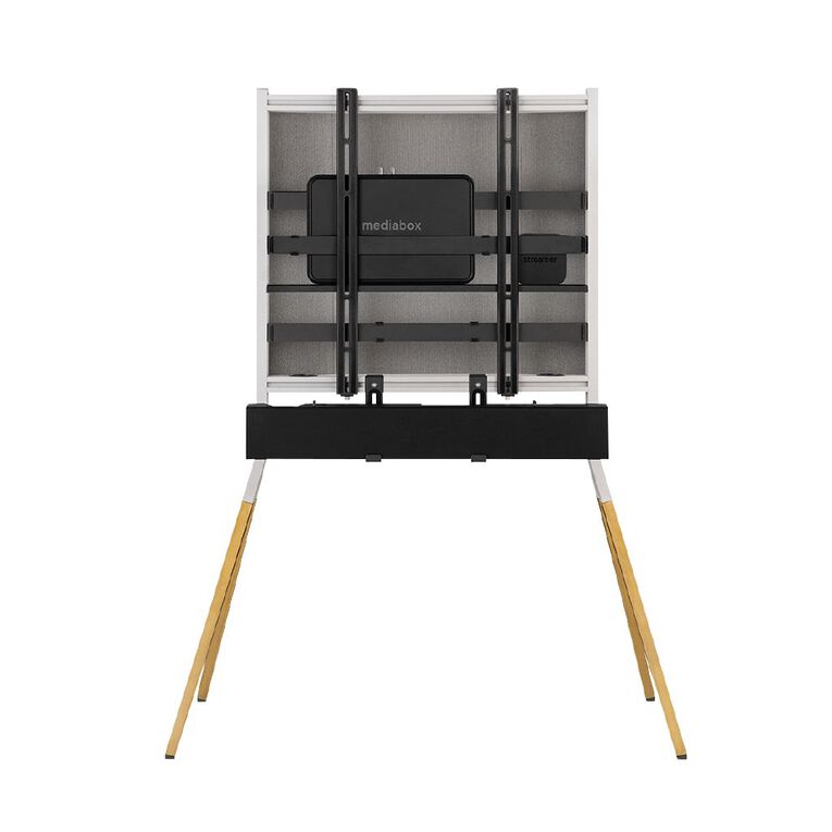 One for All Universal Falcon TV Stand Oak Silver Grey, , hi-res