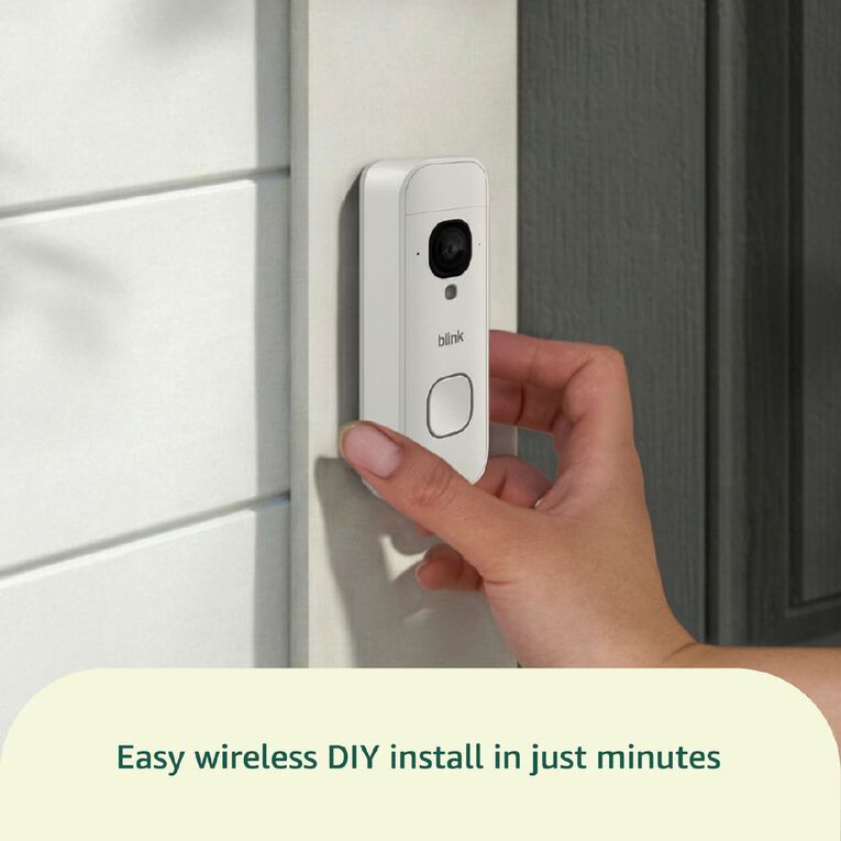Blink Video Doorbell 2K+ Add On White, , hi-res