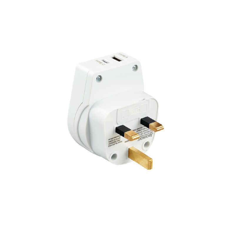 Jackson Outbound USB-A & C Travel Adaptor - UK & Hong Kong, , hi-res