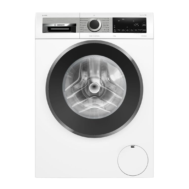 Bosch 9kg Series 8 Front Load Washing Machine iDos - White, , hi-res