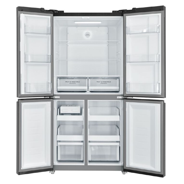 Westinghouse 496L Quad Door Fridge Freezer - Matte Charcoal Black, , hi-res